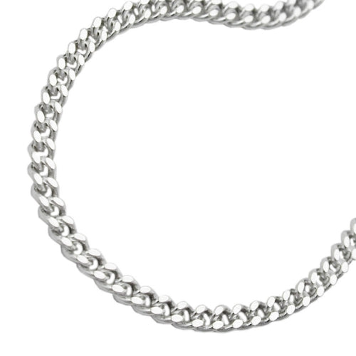 Kette 3mm Flachpanzerkette diamantiert Silber 925