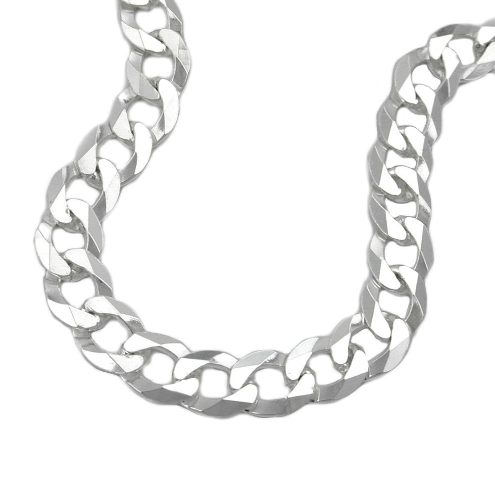 Armband 6,7mm Panzerkette flach Silber 925