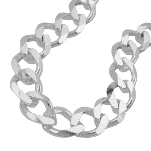 Armband 1,1x3mm Weitpanzerkette Silber 925