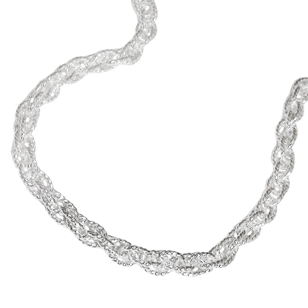 Armband 3mm Doppelankerkette Silber 925