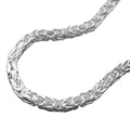 Kette ca.4mm Königskette vierkant glänzend Silber 925