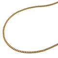 Kette 1,3mm Flachpanzer diamantiert vergoldet AMD