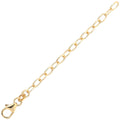 Verlängerungskette 333 Gold Gelbgold 7 cm Karabiner Kettenverlängerung