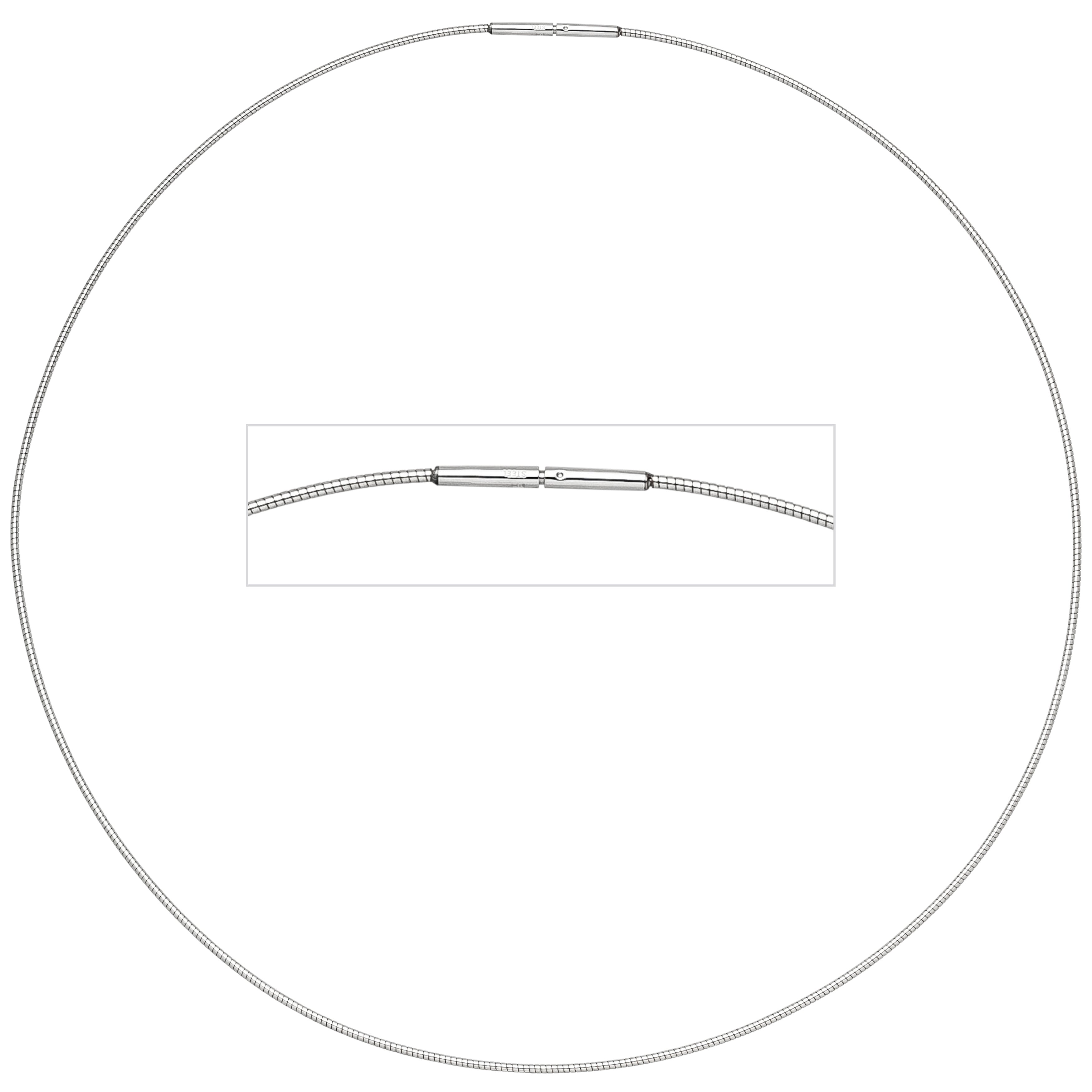 Halsreif Edelstahl 1,0 mm 42 cm Halskette Kette