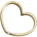 Anhänger Herz 585 Gold Gelbgold matt 1 Diamant Brillant Herzanhänger Goldherz
