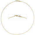 Halsreif 585 Gelbgold 1,1 mm 45 cm Gold Kette Halskette Goldhalsreif Karabiner