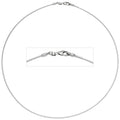 Halsreif 585 Weißgold 1,2 mm 42 cm Gold Kette Halskette Weißgoldhalsreif