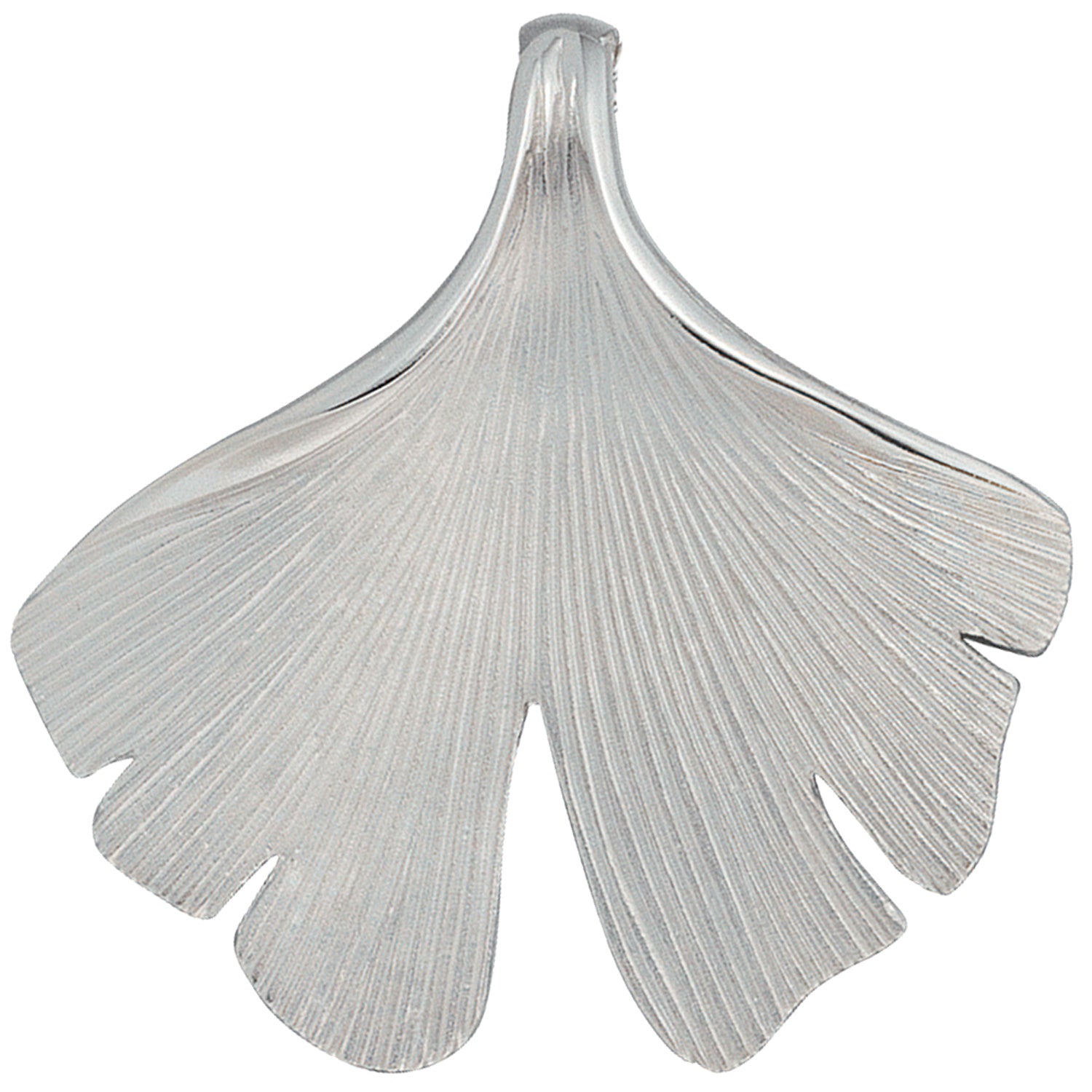 Anhänger Ginko Ginkgo 925 Sterling Silber mattiert