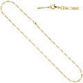 Steg-Panzerkette 333 Gelbgold massiv 2 mm 45 cm Gold Kette Halskette Goldkette