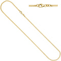 Panzerkette 333 Gelbgold massiv 2,6 mm 45 cm Gold Kette Halskette Goldkette