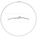 Halsreif 585 Weißgold 1,7 mm 42 cm Gold Kette Halskette Weißgoldhalsreif