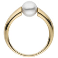 Damen Ring 333 Gold Gelbgold 1 Süßwasser Perle Goldring Perlenring