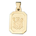 Anhänger Sternzeichen Wassermann 333 Gold Gelbgold matt Sternzeichenanhänger