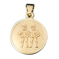 Anhänger Sternzeichen Zwilling 333 Gold Gelbgold matt Sternzeichenanhänger