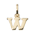 Anhänger Buchstabe W 333 Gold Gelbgold Buchstabenanhänger