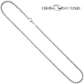 Erbskette 585 Weißgold 3 mm 45 cm Gold Kette Halskette Weißgoldkette Karabiner