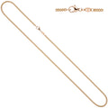 Panzerkette 585 Rotgold 2,0 mm 50 cm Gold Kette Halskette Rotgoldkette Karabiner