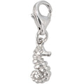 Einhänger Charm Seepferdchen Seepferd 925 Sterling Silber rhodiniert