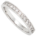 Damen Ring 585 Gold Weißgold 17 Diamanten Brillanten 0,50ct. Weißgoldring