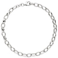 Armband 925 Sterling Silber rhodiniert 21 cm Silberarmband Karabiner