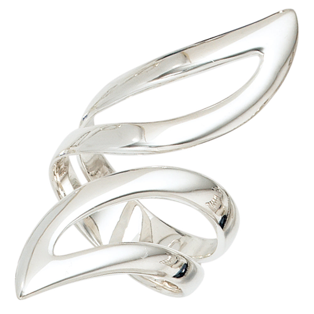Damen Ring offen breit 925 Sterling Silber Silberring