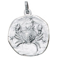 Anhänger Sternzeichen Krebs 925 Sterling Silber matt Sternzeichenanhänger