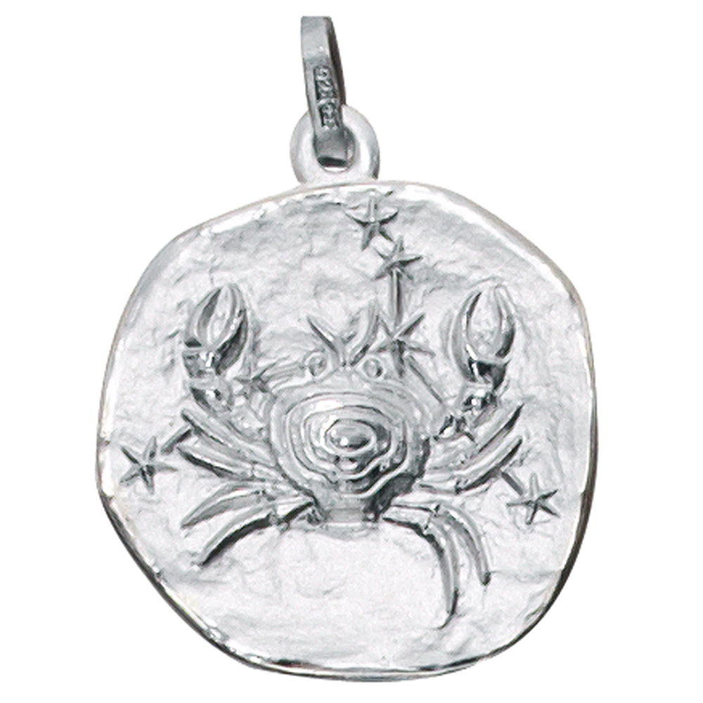 Anhänger Sternzeichen Krebs 925 Sterling Silber matt Sternzeichenanhänger