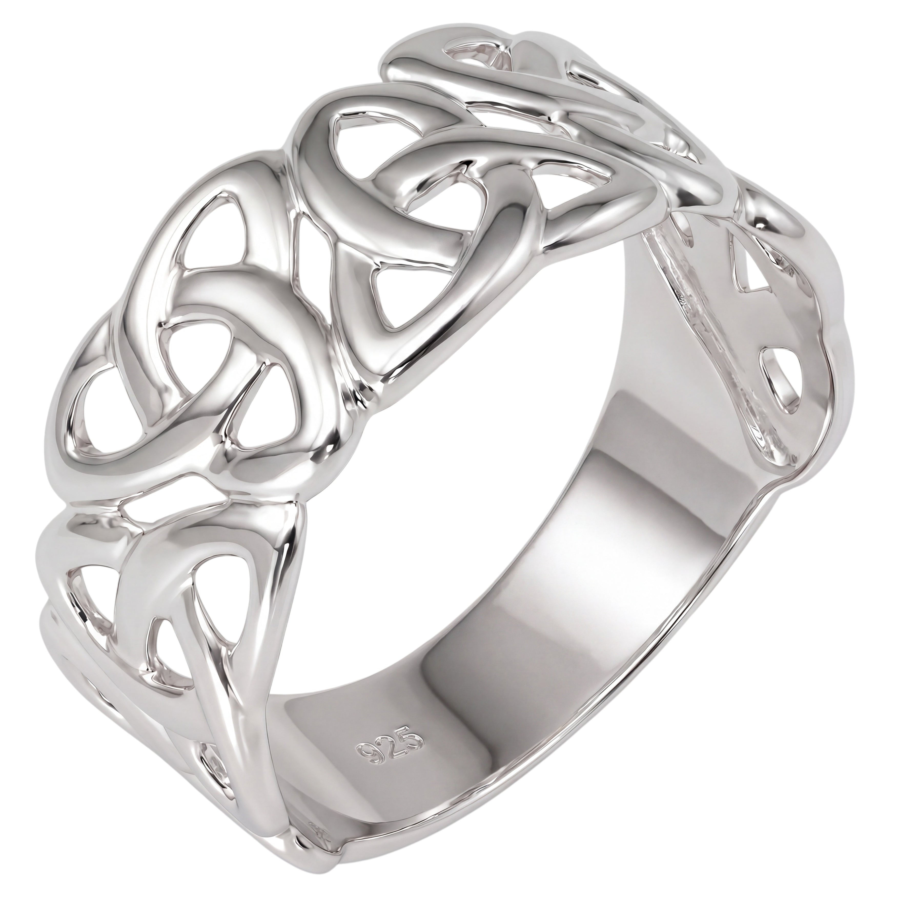 Damen Ring breit 925 Sterling Silber Silberring