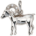 Anhänger Sternzeichen Widder 925 Silber mit 4 Zirkonia Sternzeichenanhänger