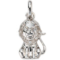 Anhänger Sternzeichen Löwe 925 Sterling Silber mit 5 Zirkonia Sternzeichenanhäng