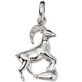 Anhänger Sternzeichen Steinbock 925 Silber mit 6 Zirkonia Sternzeichenanhänger