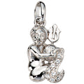 Anhänger Sternzeichen Wassermann 925 Silber mit 8 Zirkonia Sternzeichenanhänger