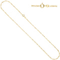 Singapurkette 585 Gelbgold 1,8 mm 50 cm Gold Kette Halskette Goldkette Federring