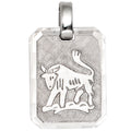 Anhänger Sternzeichen Stier 925 Sterling Silber matt Sternzeichenanhänger