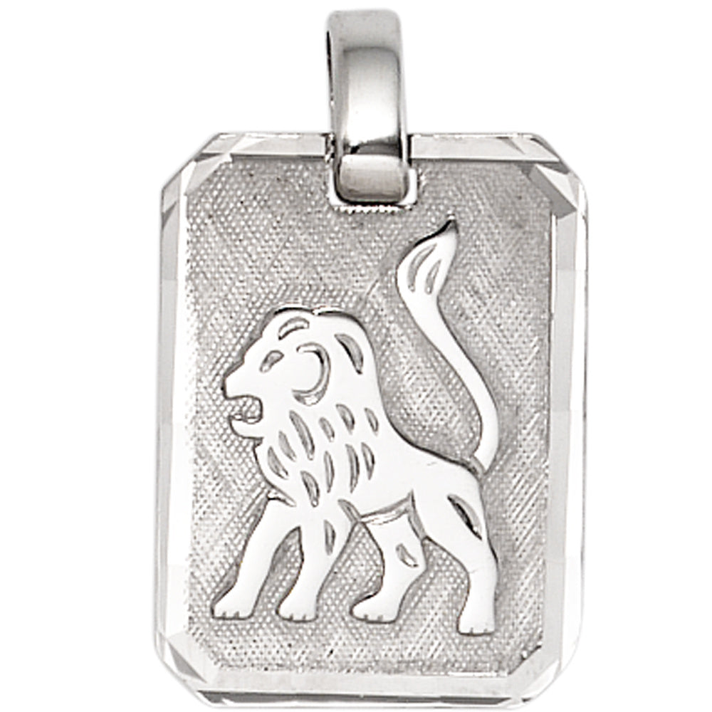 Anhänger Sternzeichen Löwe 925 Sterling Silber matt Sternzeichenanhänger