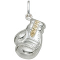 Kinder Anhänger Boxhandschuh 925 Silber bicolor vergoldet Kinderanhänger