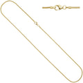 Schlangenkette 333 Gelbgold 1,6 mm 60 cm Karabiner Gold Kette Goldkette