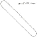 Singapurkette 925 Silber 2,9 mm 45 cm Halskette Kette Silberkette Karabiner