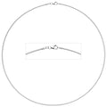 Halsreif 925 Sterling Silber 1,5 mm 50 cm Kette Halskette Silberhalsreif