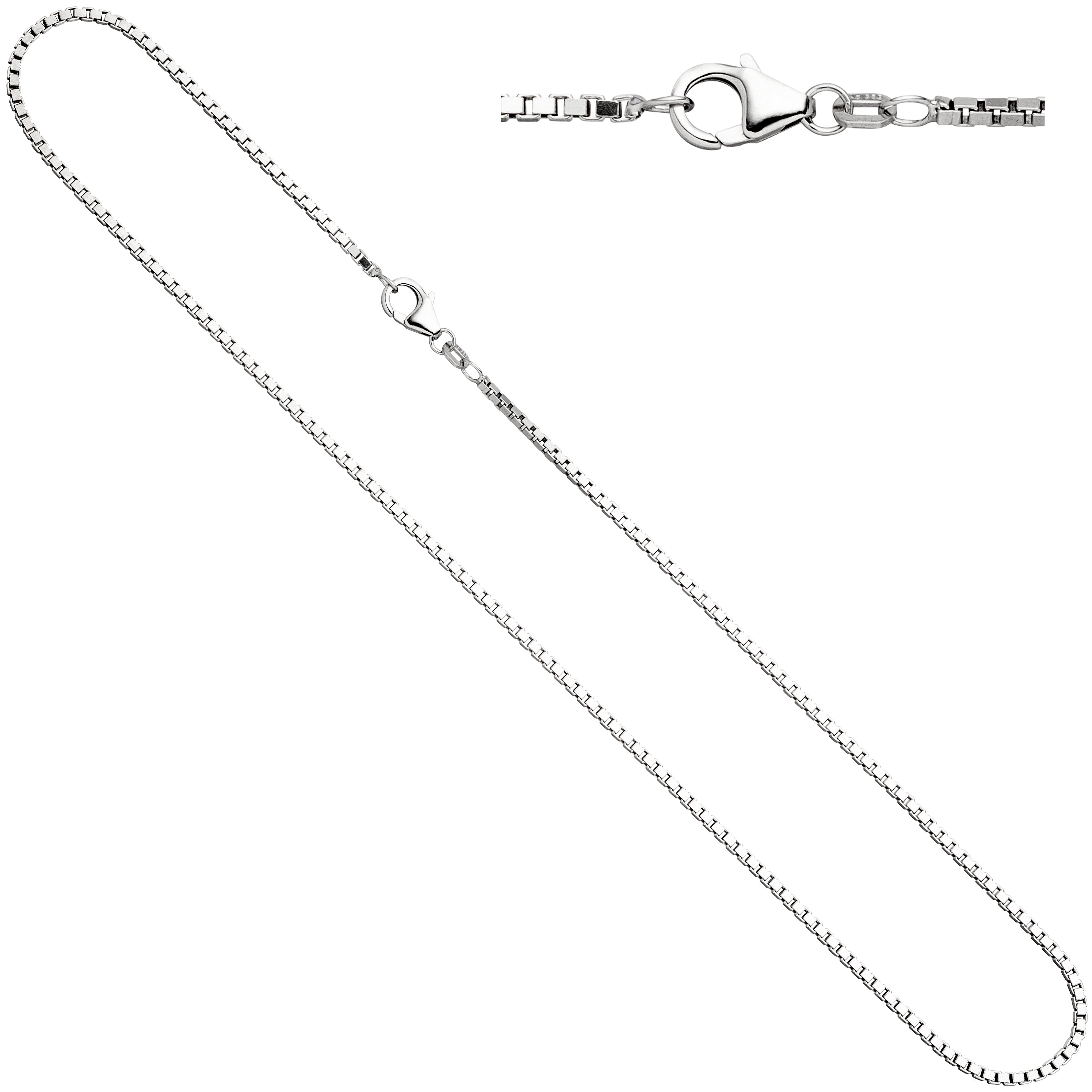 Venezianerkette 925 Silber 1,2 mm 50 cm Halskette Kette Silberkette Karabiner