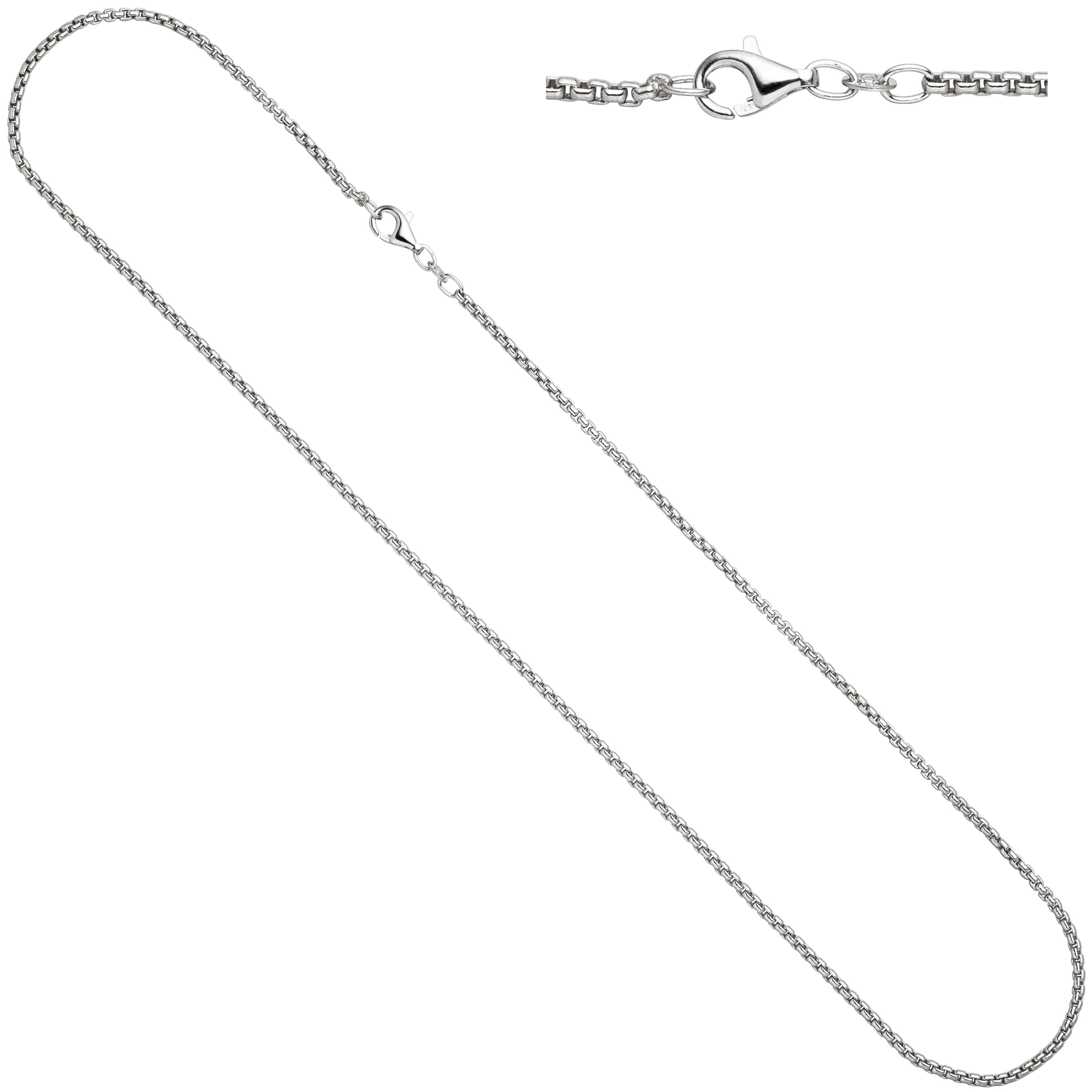 Venezianerkette 925 Silber 1,6 mm 38 cm Halskette Kette Silberkette Karabiner