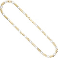 Figarokette 333 Gelbgold Weißgold bicolor 45 cm Gold Kette Halskette Goldkette