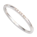 Damen Ring 585 Gold Weißgold 5 Diamanten Brillanten Weißgoldring