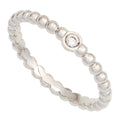 Damen Ring Kugel 950 Platin 1 Diamant Brillant 0,05ct. Kugelring Platinring