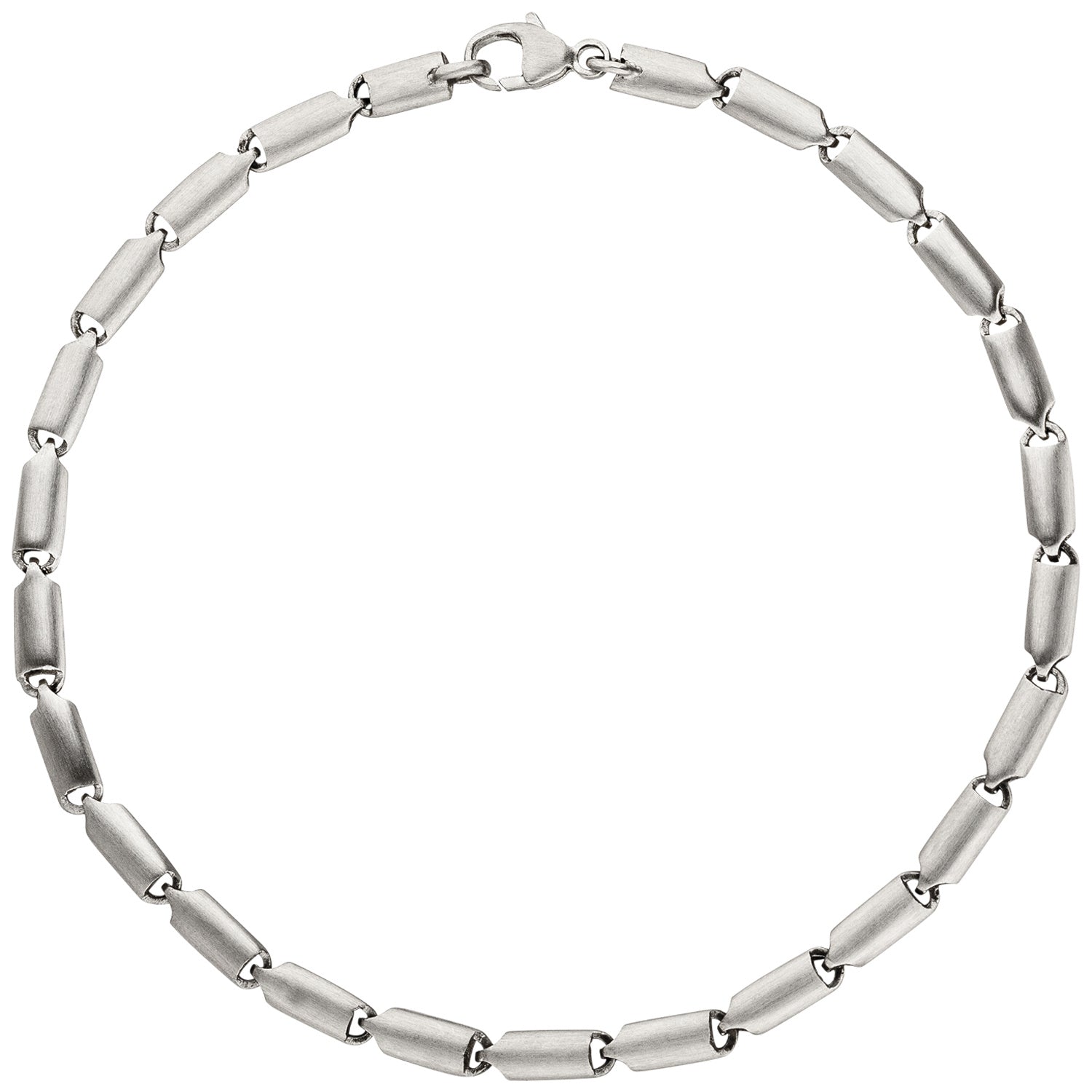 Armband 950 Platin matt 20 cm Platinarmband Karabiner