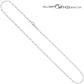 Figarokette 585 Weißgold 1,7 mm 45 cm Gold Kette Halskette Weißgoldkette