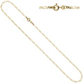 Figarokette 333 Gelbgold massiv 2,3 mm 45 cm Gold Kette Halskette Goldkette