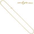 Panzerkette 333 Gelbgold 2,1 mm 45 cm Gold Kette Halskette Goldkette Federring