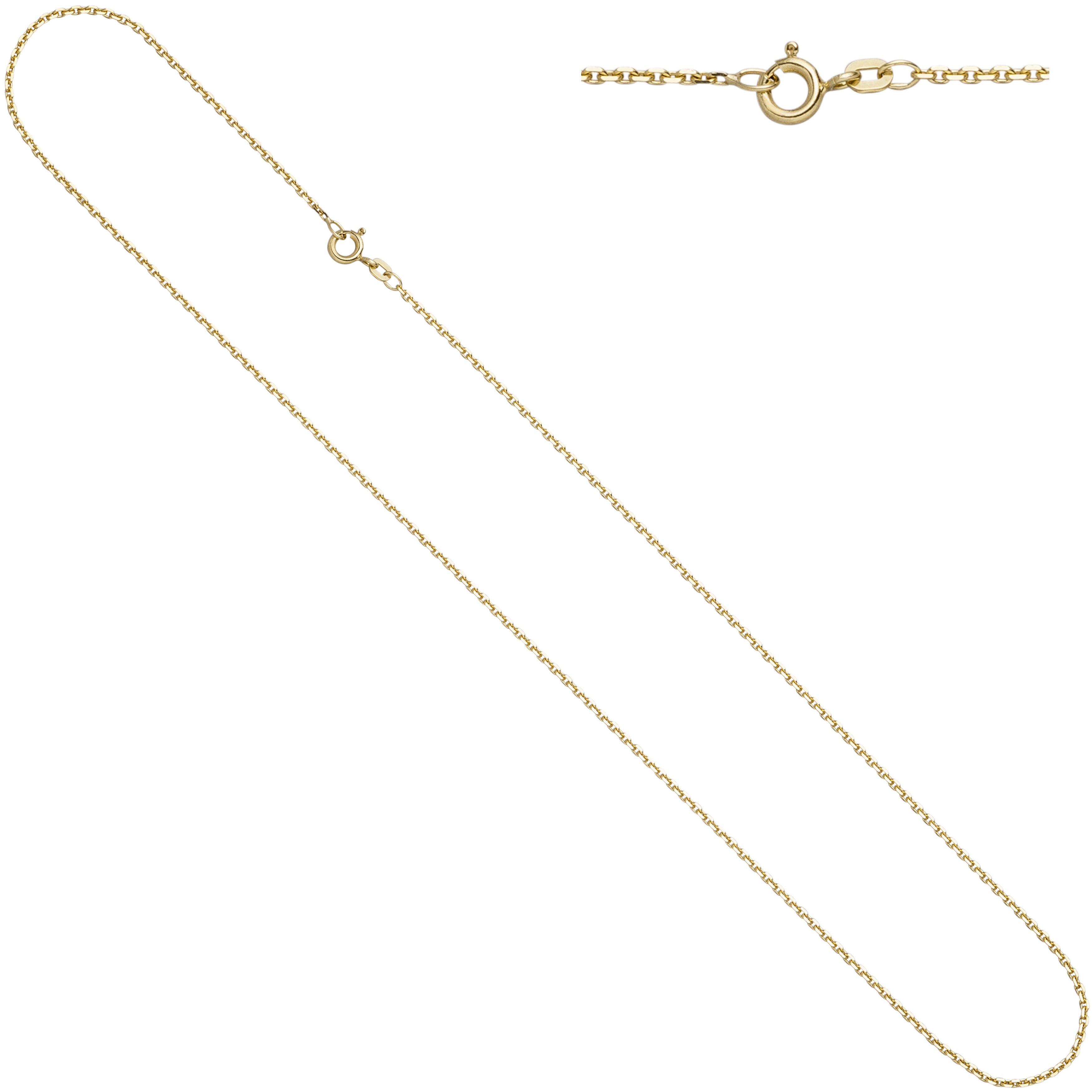 Ankerkette 333 Gelbgold 1,9 mm 50 cm Gold Kette Halskette Goldkette Federring