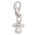 Einhänger Charm Schnuller 925 Sterling Silber rhodiniert